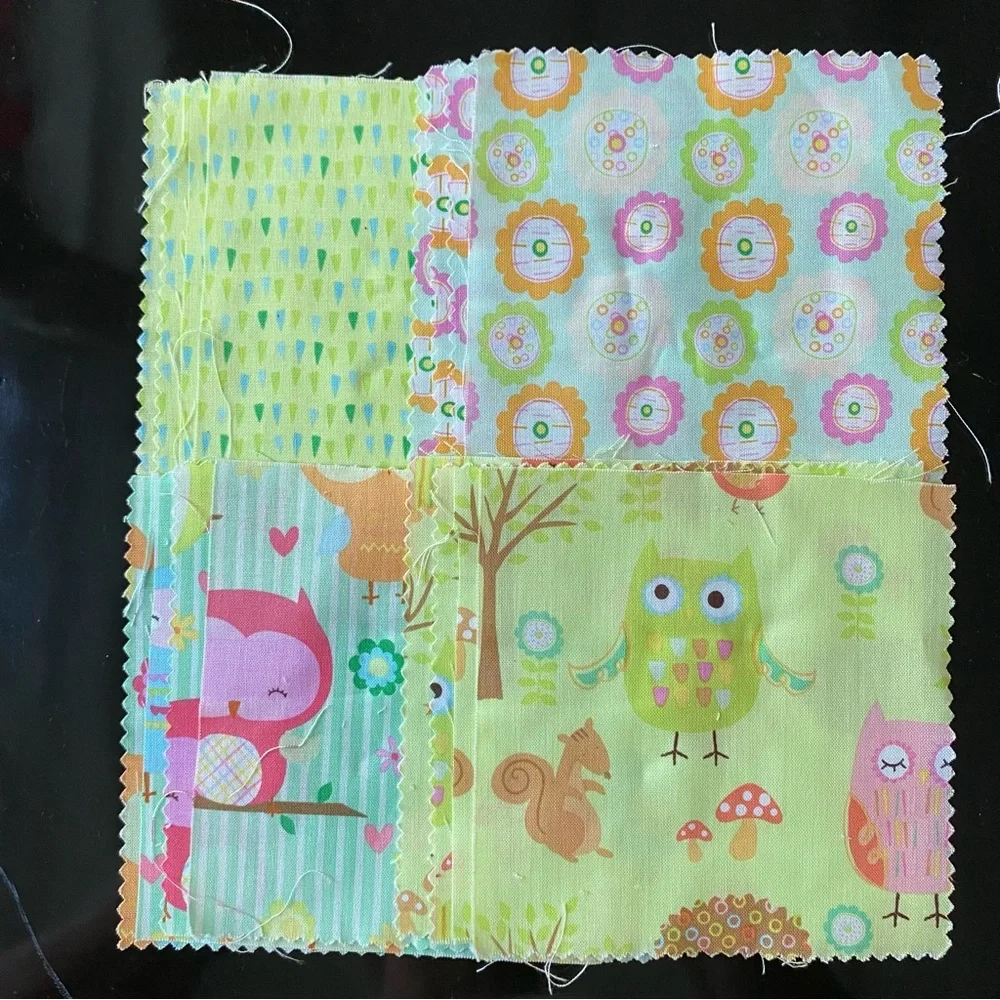 Fabric-(48)-5” squares “Owl & Co” pattern by Riley Blake Designs